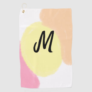 simple minimal monogram logo personalised baking   golf towel