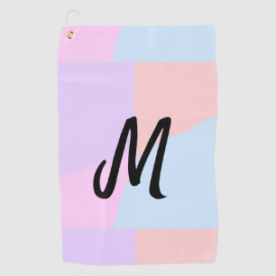 simple minimal monogram logo personalised baking golf towel