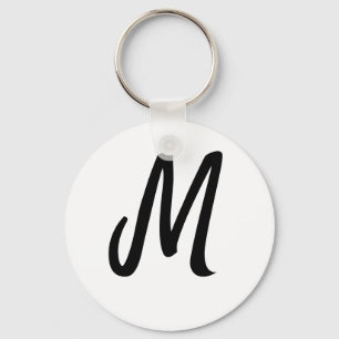 simple minimal monogram logo personalised baking key ring