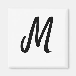 simple minimal monogram logo personalised baking magnet
