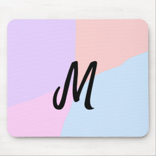 simple minimal monogram logo personalised baking mouse pad