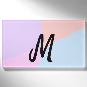 simple minimal monogram logo personalised baking name tag