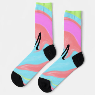 simple minimal monogram logo personalised baking socks