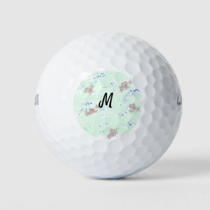 simple minimal monogram logo personalised baking t golf balls