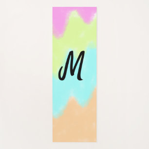 simple minimal monogram logo personalised baking t yoga mat