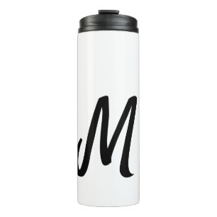 simple minimal monogram logo personalised baking thermal tumbler