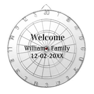 simple minimal monogram logo personalized baking   dartboard