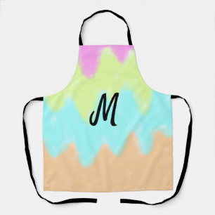 simple minimal monogram logo personalized baking t apron