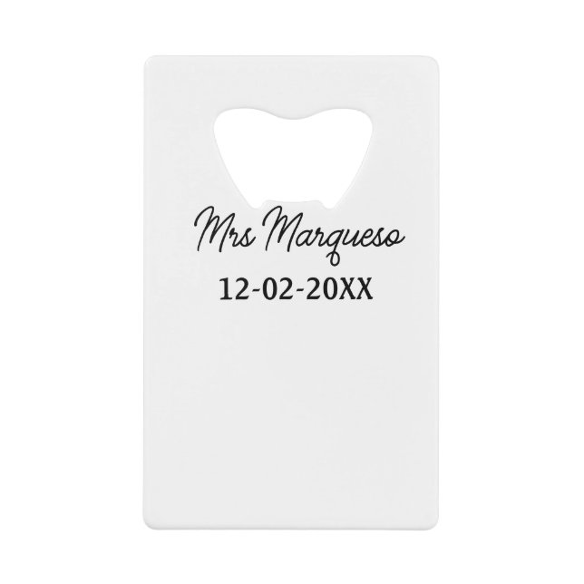 simple minimal monogram mrs Mr name date year Thro (Front)