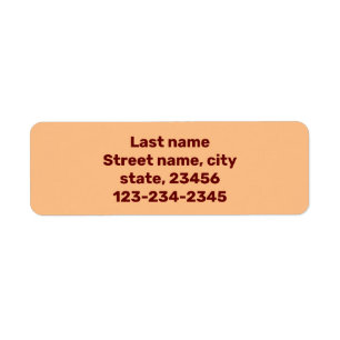 simple minimal name here custom shipping label