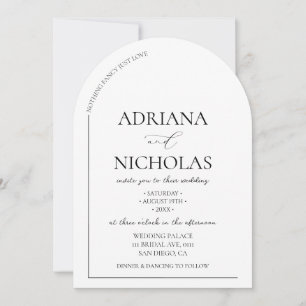 Simple Minimal Nothing Fancy Just Love Wedding Invitation