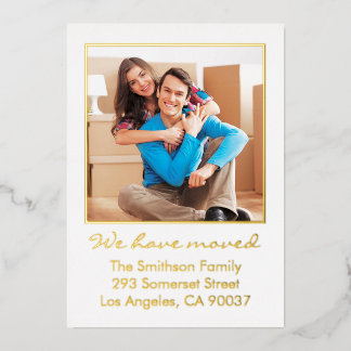 Simple Minimal Personalised Moving Announcement