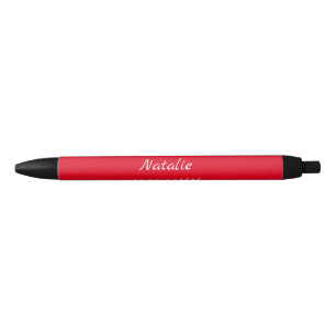 Simple minimal pink bridesmaid add name year text black ink pen