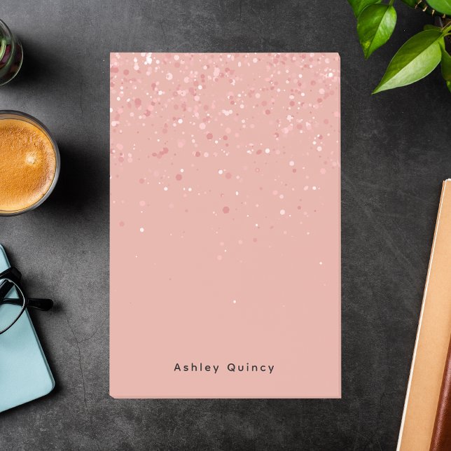 Simple Minimal Pink Elegant Monogram Post-it Notes (Creator Uploaded)