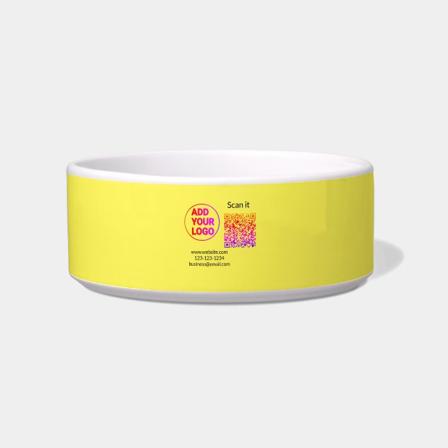 Simple minimal q r code add logo scan code name we bowl (Front)