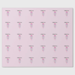 Simple minimal q r code social instagram logo addr wrapping paper