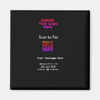 Simple minimal scan to pay Add QR logo website ema