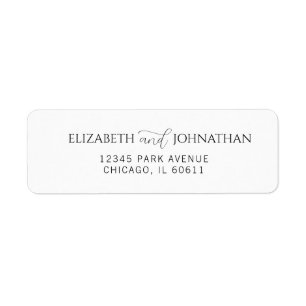 Simple Minimal Script Wedding Address