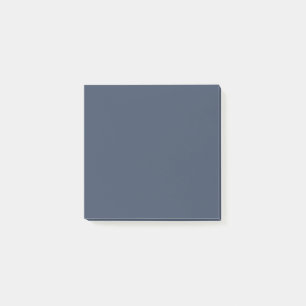 simple minimal solid color custom blue gray rich post-it notes