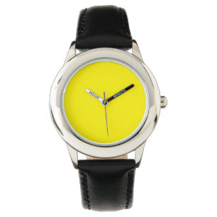 simple minimal solid color custom watch