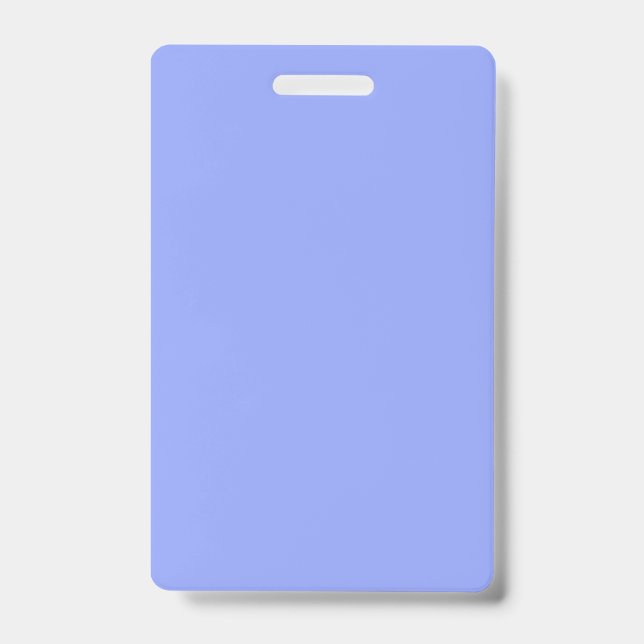 simple minimal solid colour custom blue pastel ad ID badge (Front)