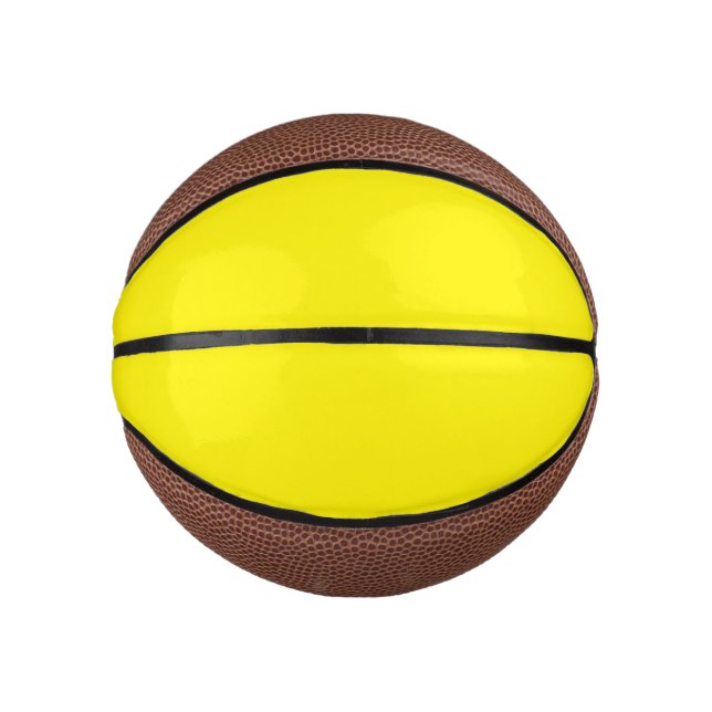 simple minimal solid colour custom     mini basketball (Front)