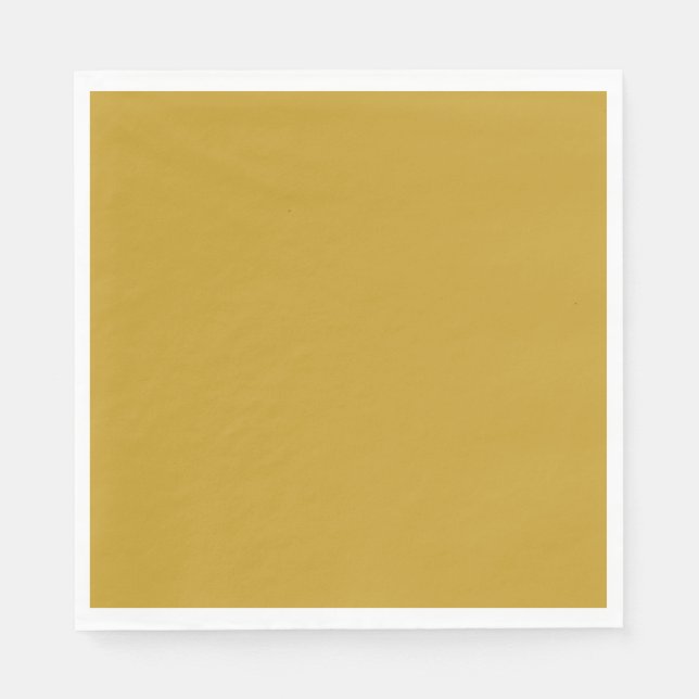 simple minimal solid colour custom mustard golden  napkin (Front)