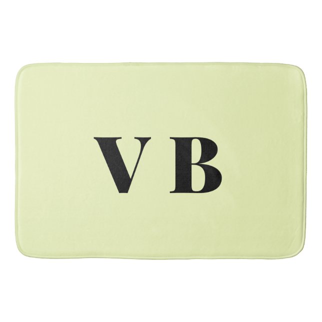 simple minimal solid colour custom pastel custom  bath mat (Front)