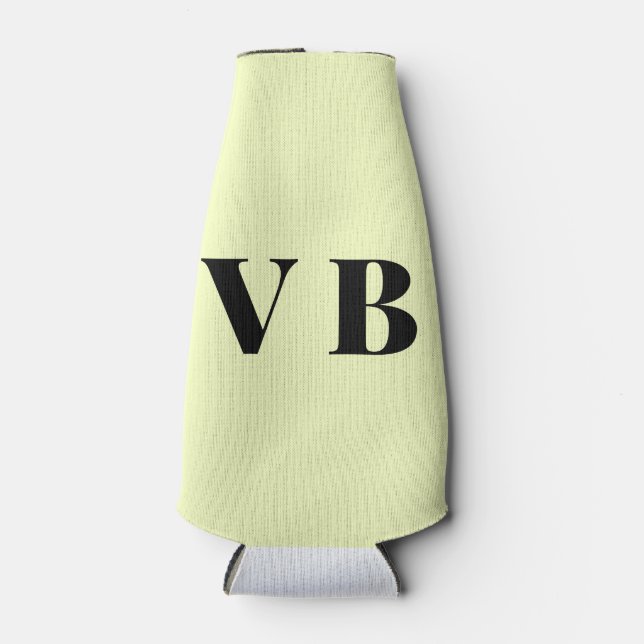 simple minimal solid colour custom pastel custom  bottle cooler (Front)