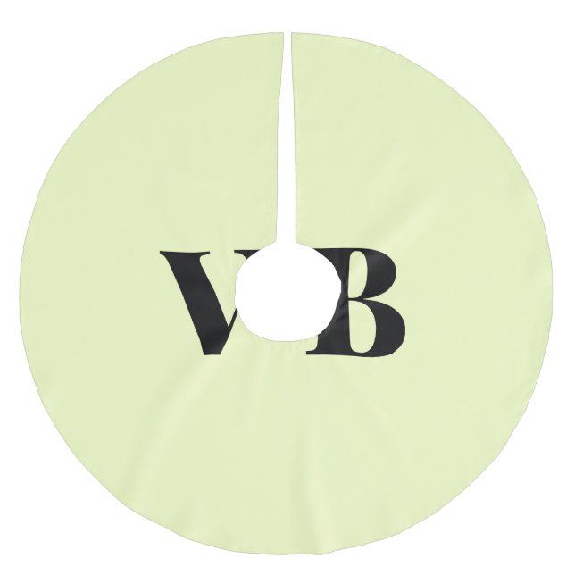 simple minimal solid colour custom pastel custom  brushed polyester tree skirt (Front)
