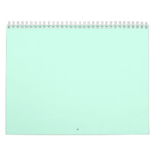 simple minimal solid colour custom pastel custom calendar