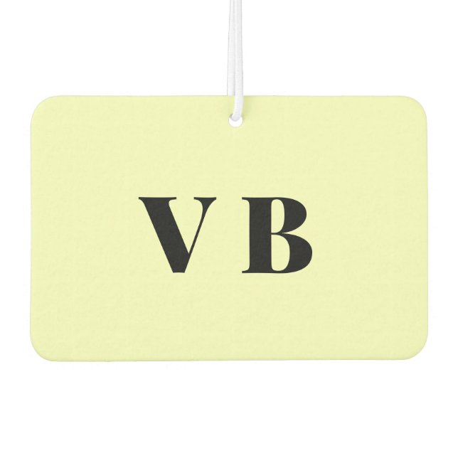 simple minimal solid colour custom pastel custom  car air freshener (Front)