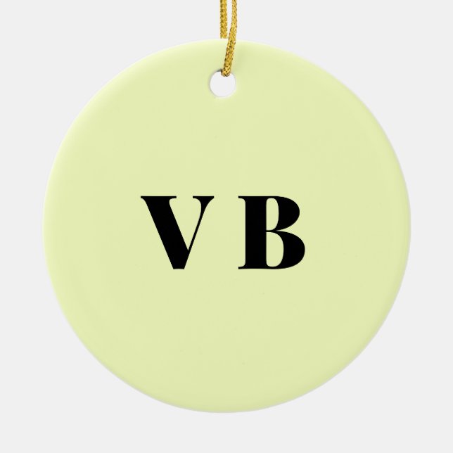 simple minimal solid colour custom pastel custom  ceramic tree decoration (Front)