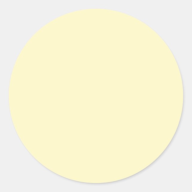 simple minimal solid colour custom pastel custom   classic round sticker (Front)