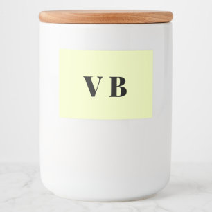 simple minimal solid colour custom pastel custom food label