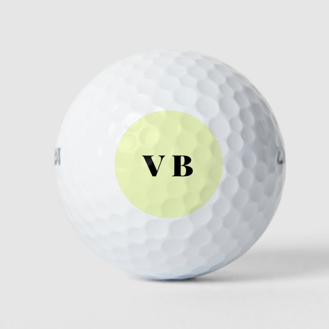 simple minimal solid colour custom pastel custom  golf balls (Front)