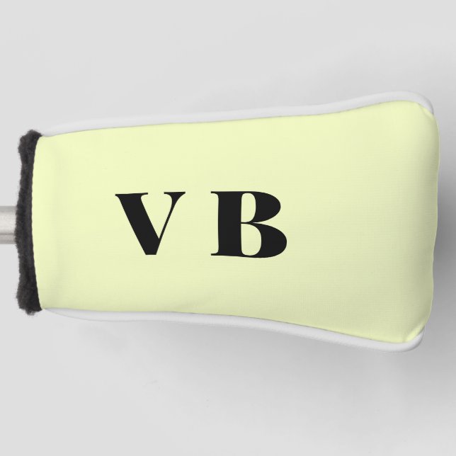 simple minimal solid colour custom pastel custom  golf head cover (Front)