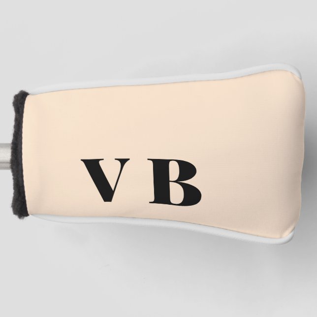 simple minimal solid colour custom pastel custom  golf head cover (Front)