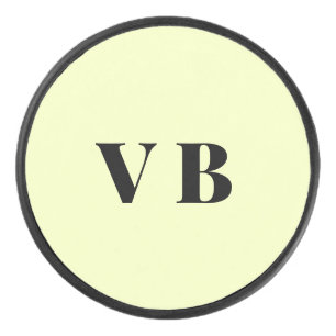 simple minimal solid colour custom pastel custom hockey puck