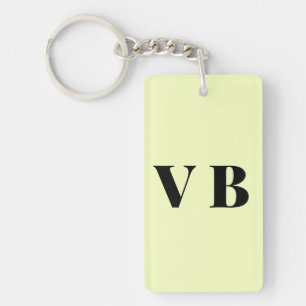 simple minimal solid colour custom pastel custom key ring