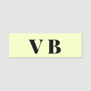 simple minimal solid colour custom pastel custom  name tag