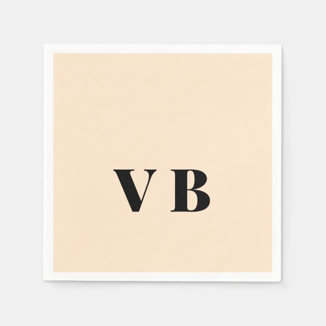 simple minimal solid colour custom pastel custom  napkin (Front)