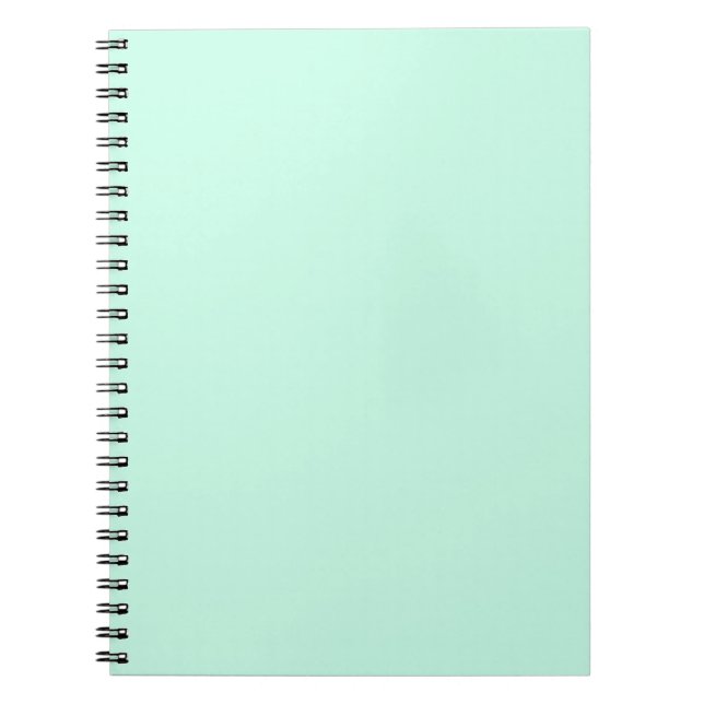 simple minimal solid colour custom pastel custom  notebook (Front)