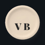 simple minimal solid colour custom pastel custom  paper plate<br><div class="desc">Customise template design</div>