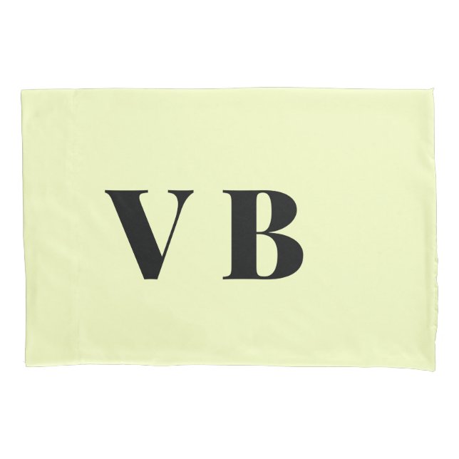 simple minimal solid colour custom pastel custom  pillowcase (Front-Left)