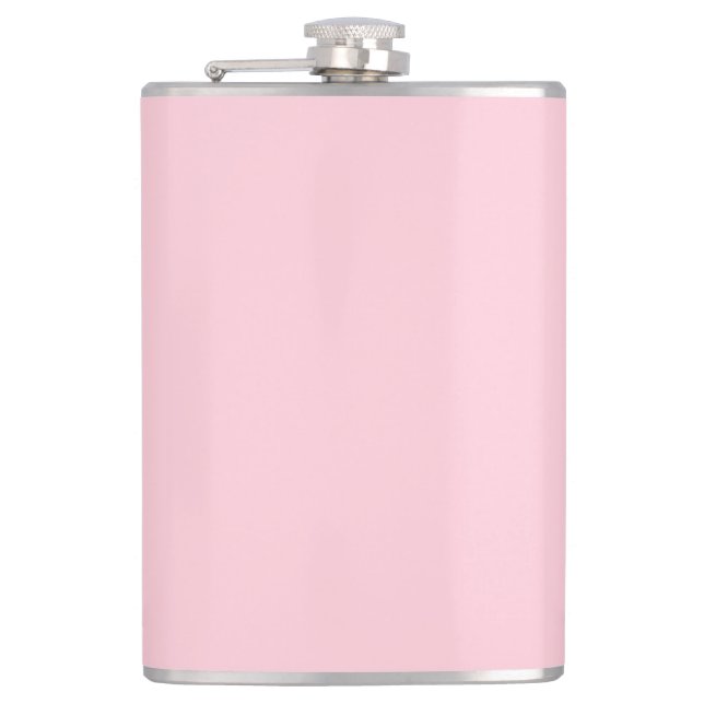 simple minimal solid colour custom pastel custom t hip flask (Front)