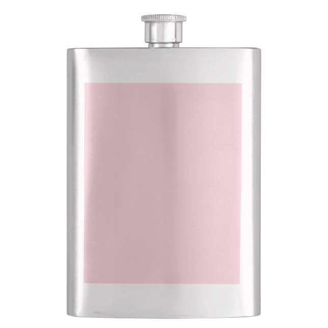 simple minimal solid colour custom pastel custom t hip flask (Front)
