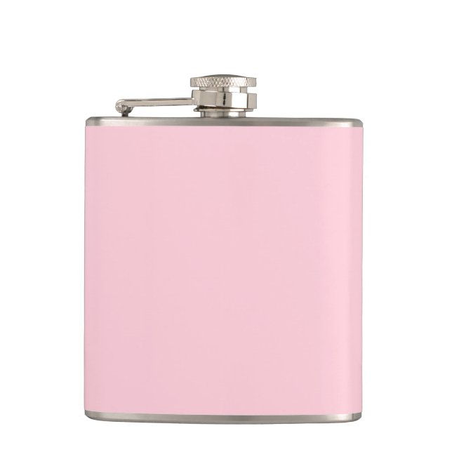 simple minimal solid colour custom pastel custom t hip flask (Front)
