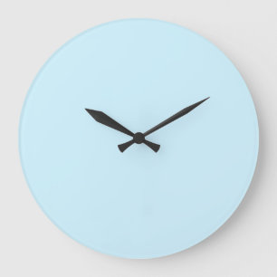 simple minimal solid colour custom pastel custom t large clock