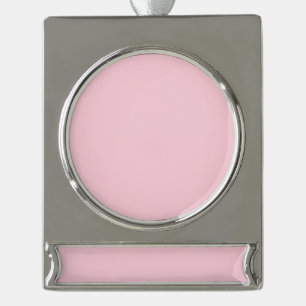 simple minimal solid colour custom pastel custom t silver plated banner ornament